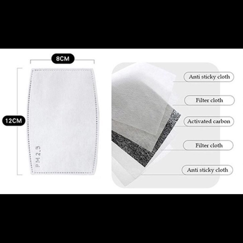 30 PCs Filters for Fabric Face Mask.